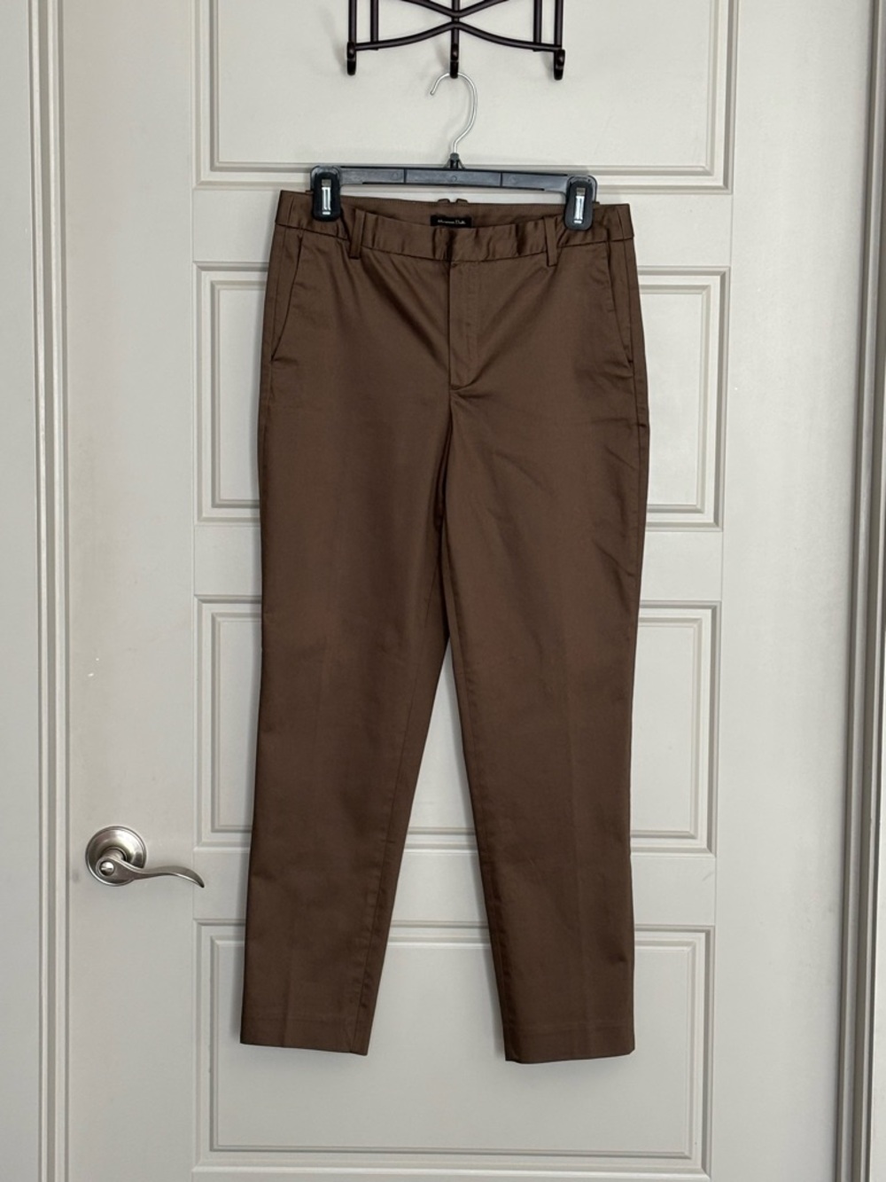 Massimo Dutti Brown Slim Women's Chinos